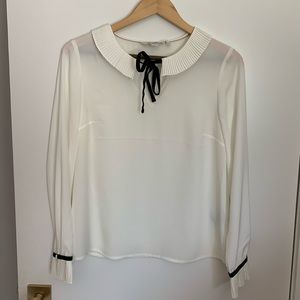 Boden blouse with pleated collar